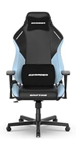 DXRacer Master XL Video Gaming Chairs for Adults, Ergonomic Reclining Computer Gaming Chair, Racing Style Height Adjustable (EPU Leatherette, Black Line)