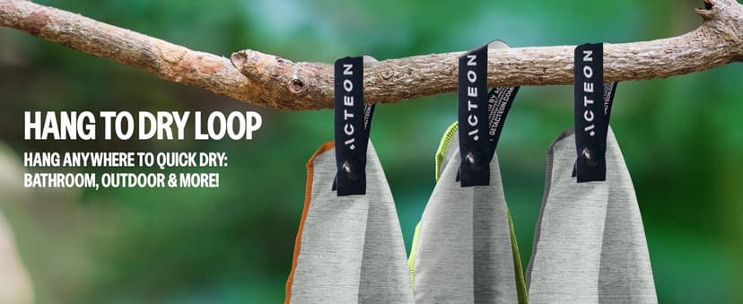 Acteon Microfiber Gym Towels 5 Pack, Quick Dry Silver ION Odor-Free Sweat Towel, Super Absorbent Fast Drying for Men & Women, Workout, Yoga, Running, Hiking, Travel – 16x30.5 Inch