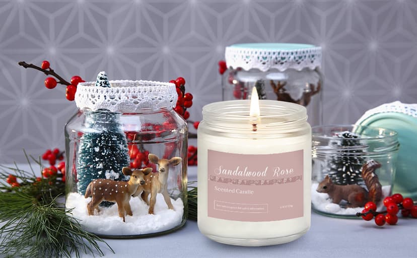 Lavender, Jasmine, Vanilla, Sage, Sandalwood Rose & Eucalyptus Mint. 42 oz 300 Hour Burn for Home, Baths, Yoga & Self-Care Scented Candles Gift Set for Women, 6-Pack Aromatherapy Candles for Home B0CHYWN5W6