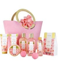 Spa Luxetique Gift Baskets for Women, Spa Gifts for Women - 10pcs Lavender Gift Sets with Body Lotion, Bubble Bath, Relaxing Bath Sets, Mothers Day Gifts for Mom