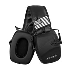 ZOHAN Electronic Shooting Earmuffs, Hearing Protection Shooters, NRR 23dB Noise Reduction Gun Range Ear Protection Headphones
