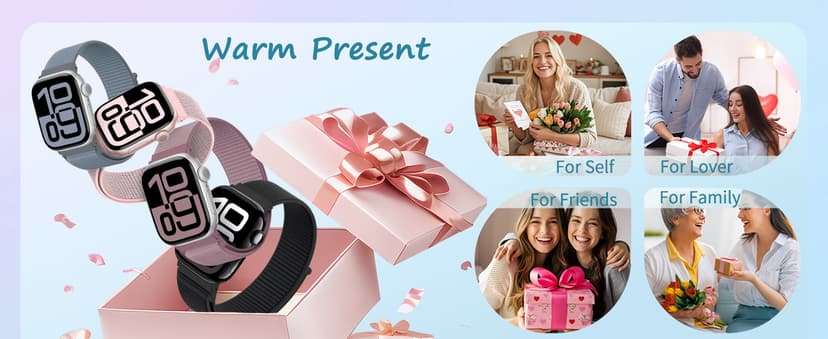 Nylon Loop Sport Band Compatible with Apple Watch Bands 38mm 40mm 41mm 42mm for Women Men, iWatch Wrist Straps for Se, Series 11 10 9 8 7, Breathable, Soft Band Ideal for Outdoor