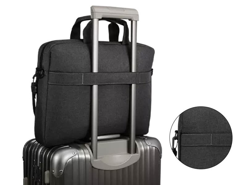 Lenovo Laptop Bag T210, Messenger Shoulder Bag for Laptop or Tablet, Sleek, Durable & Water-Repellent Fabric