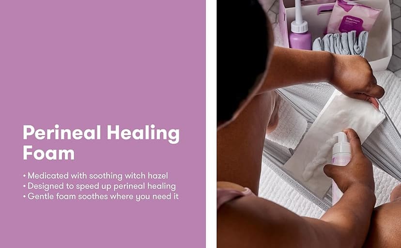 Frida Mom Witch Hazel Perineal Healing Foam for Postpartum Care, Cooling Pain Relief and Hemorrhoid Treatment, 5 Fl Oz