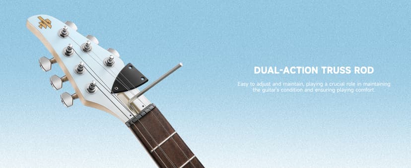 Donner DMT-66 39 Inch Full Size Electric Guitar for Beginner, Starter Electric Guitar Kit with Bag, Gradient Blue