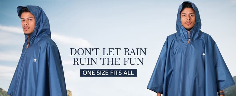 ANYOO Hooded Rain Poncho for Adults Waterproof Lightweight Rain Coat for Men Women Reusable Rain Jacket for Emergency Outdoor
