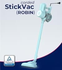 Roomie Tec Corded Stick Vacuum Cleaner - 450W, Lightweight 2 in 1 Handheld with Powerful Suction, Bagless HEPA Filter, Large Dust Capacity, 20ft Cable - Ideal for Floors, Dorm Room, & Home Cleaning