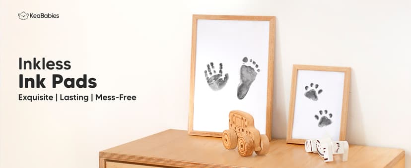 Newborn Keepsake, Dog Nose, Paw Print Kit, Clean Touch Ink Pads, Baby Handprints Footprints Kit, New Mom Gifts 4pk Inkless Baby Hand and Footprint Kit, Mess Free Ink Pads (Jet Black, R) B08N6KWS7T