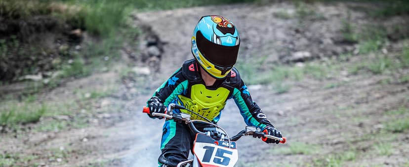 TRIANGLE Kids Motorcycle Helmets Youth Full Face Helmet Lightweight with 2 Visors DOT Approved