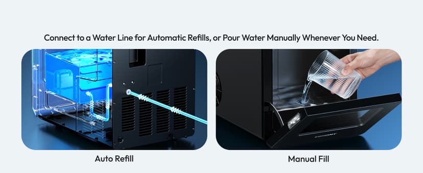 EUHOMY 2" Ice Ball Maker Countertop, 4Pcs Ready in 40Mins, 144Pcs/day, Self-Cleaning Sphere Ice Maker Machine with Crystal Clear Ice, Round Ice Cube Maker for Whiskey & Bourbon
