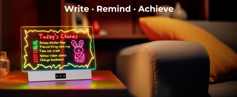 Bylitodt Neon Light Up Drawing Tablet with 10 Tracing Sheets, Arts and Crafts for Kids, Girls Birthday Gifts Idea(White) 16 Inch LED Drawing Board for Kids Rechargeable, LED Note Board with Colors B0GCN75SFT