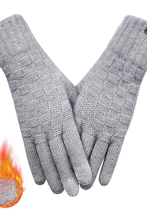 REACH STAR Winter Gloves for Women Touch Screen Thermal Lining Warm Gloves Cold Weather Christmas Gifts