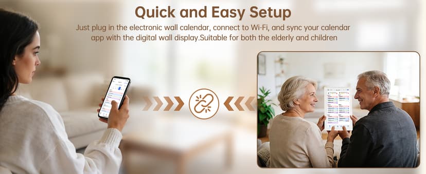 Real-time Google, Outlook and iCloud sync keeps every family member organized, with meal planning and no subscription fees. 15.6" Digital Calendar Wall Touch Screen, Chore Chart, Photo Frame, Bases B0GBVS5NX1