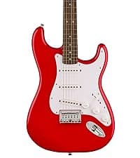 Fender Squier Debut Series Stratocaster Electric Guitar Kit, Beginner Guitar Kit, with 2-Year Warranty, with Padded Gig Bag, Frontman 10G Amp, Strap, and More, Includes Free Lessons, Black