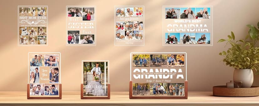 Ship Next Day, Customized Long Distance Friendship Gifts, Custom Friend Night Light, Christmas Anniversary Birthday Gifts Best Friend Birthday Gifts for Women, Custom Best Friend Photo Frame B0DP9GVTRX