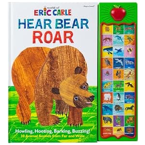 World of Eric Carle, Hear Bear Roar 30-Button Animal Sound Book - Great for First Words - PI Kids 1450874770