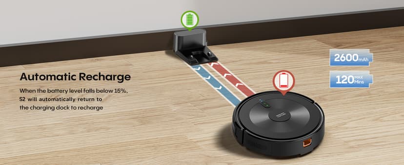 Robot Vacuum and Mop:4000Pa 3-in-1 Robotic Vacuum Cleaner with Intelligent Navigation, Alexa & APP Control, Schedule Cleaning, Slim and Quiet, Robotic Vacuum Perfect for Pet Hair, Hard Floor, Carpet