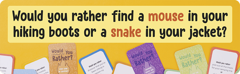 Would You Rather? Campfire Card Game: Hilarious Questions for Camping Fun and Outdoor Adventures B0G8XNNYVC