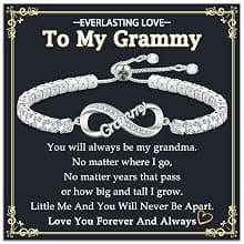 4MM Cubic Zirconia Tennis Bracelet, Infinity CZ Jewelry, Christmas, Mothers Day, Valentines Day, Birthday, Easter Mom Nana Grandma Aunt Mimi Gigi Grammy Granny Bracelet Gifts for Women B0GSZ6BKPH