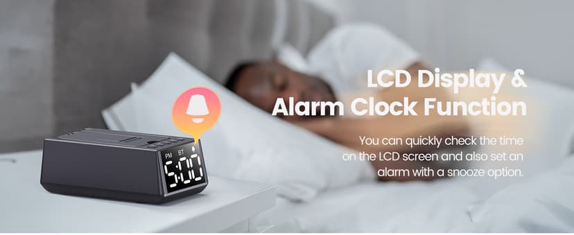 Birthday Gifts for Men Women-Bluetooth Speaker with HD Sound, Stocking Stuffers White Elephant Gifts for Adults, Kitchen Gadgets for Anniversary Idea Gift for Dad Mom Husband Wife(Black)