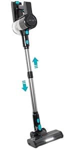 EyeVac Pro Touchless Vacuum Automatic Dustpan - Ultra Fast & Powerful - Great for Sweeping Salon Pet Hair Food Dirt Kitchen, Corded Canister Vacuum, Bagless, Automatic Sensors, 1400 Watt (Black)