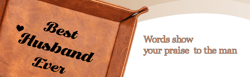 Best Husband Ever Gifts for Husband from Wife PU Leather Valet Tray & Keychain, Unique Gifts for Him Husband Who Has Everything at Birthday Valentines Day Christmas Anniversary B0B6TCG4XR
