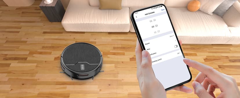 Robot Vacuum and Mop Combo, Robot Vacuum Cleaner, 6 Cleaning Modes, Large Capacity Water Tank Dustbin, Self-Charging, WiFi/App/Alexa, Ideal for Hard Floor, Carpet, Pet Hair