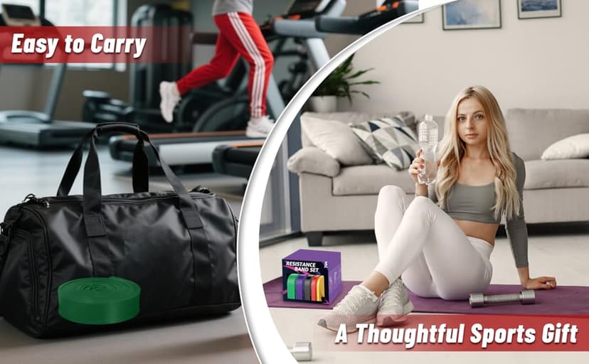 Pull Up Assistance Bands, 5-Level Resistance Bands for Working Out, Pull Up Bands for Men & Women, Exercise Bands for Full-Body Training, Fitness, Physical Therapy, Stretch Workout Bands at Home, Gym