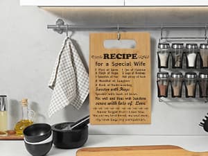 Wife Gifts from Husband, Love Gifts for Wife, Wife Birthday Gift Ideas, Mothers Day Romantic Gifts for Wife to My Wife Gifts, Gifts for Wife Who Has Everything Wife Cutting Board