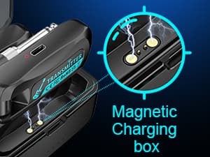 Sovvid Wireless Guitar System 2.4 GHz with Magnetic Charging Case Wireless Guitar Transmitter Receiver for Guitar Bass Electric Instruments