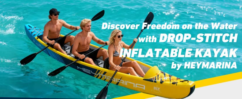 Inflatable Kayak Fishing Kayak for Adults Portable Touring Kayak Canoe with Wheeled Backpack, Seats, Pump and Paddles, Full Drop Stitch Construction