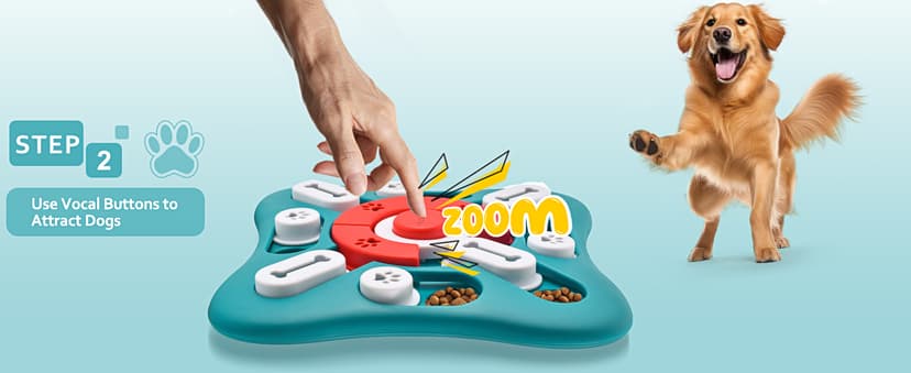 PETSTA Dog Puzzle Toys, Treat Dispensing Dog Enrichment Toys for IQ Training and Brain Stimulation, Interactive Mentally Stimulating Toys as Gifts for Puppies, Cats, Dogs B09XXPCB4T
