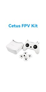 BETAFPV Cetus Pro FPV Kit with 3 Flight Modes Altitude Hold Emergency Landing Self Protection Turtle Mode, with LiteRadio 2 SE Transmitter VR02 Goggles Ready to Flight Easy for FPV Beginners