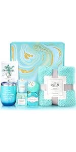Gifts for Women, Mom, Wife, Her, Girlfriend, Sister, Bestie - Happy Birthday, White Elephant, Self Care Spa Gift Basket Set, Womens Gifts for Christmas, Teacher, Nurse, Employee Appreciation Gifts