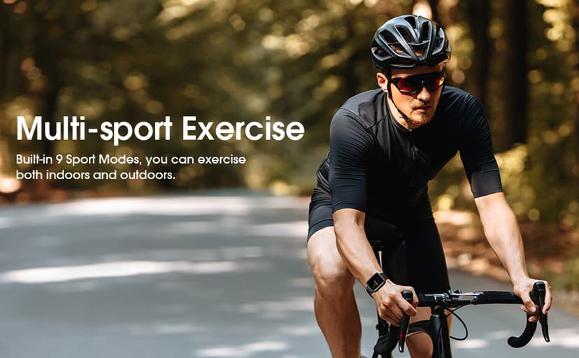 LIVIKEY Fitness Tracker Watch with Heart Rate Monitor, Activity Tracker with Pedometer, Sleep Monitor, Calories & Step Counter, IP68 Waterproof Smart Watches for Women Men Fitness Watch for Sports