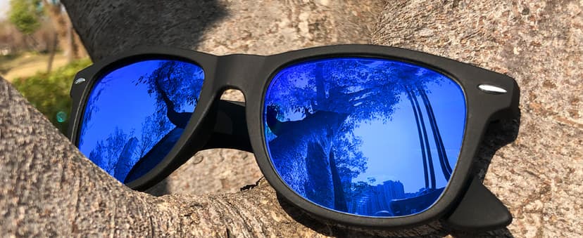 KALIYADI Polarized Sunglasses for Men and Women Matte Finish Sun glasses Color Mirror Lens UV Blocking (3 Pack)