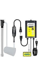 2000W Bathtub Heater | Pool Heater for Above Ground Pools, Portable Extra Baptistry Heaters for Baptismal Water Warmer, Inflatable Hot Tubs Warmer -120V Immersion Water Heaters for Bathtub