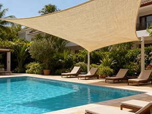 Waterproof Canvas Cloth Fabric by The Yard 60" W 600D Oxford Polyester Upholster Fabric Water Resistant Material for Outdoor Furniture Chair Cushion Cover DIY Sewing (1 Yard, Khaki)