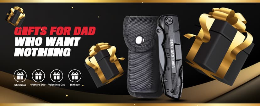 Gifts for Dad from Daughter Son, BEST DAD EVER Multitool Knife, Dad Gifts for Christmas, Best Dad Gifts, Dad Birthday Gift, Gifts Idea for Dad, Fathers Day