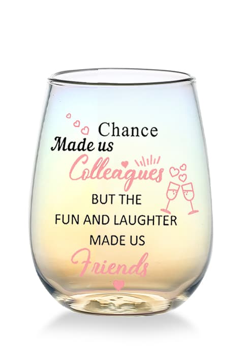 Yalucky Friendship Gifts for Women Wine Glasses Drinking Personalised Birthday Gifts for Friend Men Special Friends Gift Leaving Gift for Her Colleague Best Friend B0C69J45XJ