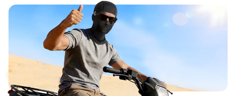 Balaclava Face Mask with Glasses Holes for Men Women Summer Cooling Shiesty Mask Sun UV Protection for Motorcycle Work Ski