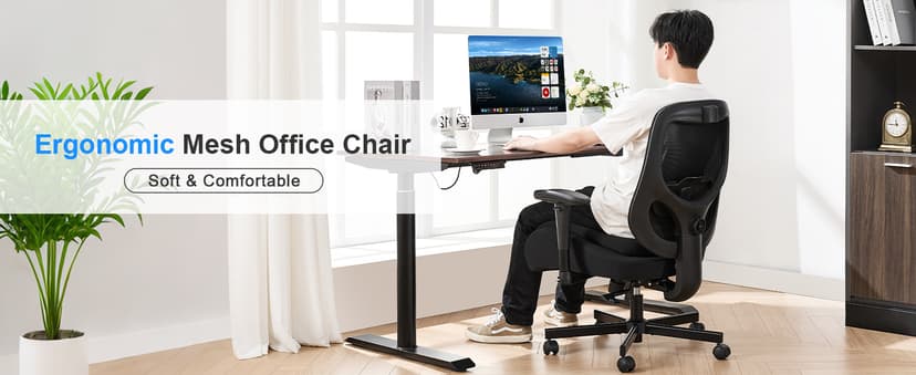 BOSMILLER Big and Tall Office Chair with Wide Thick Seat Cushion for Heavy People,700lbs Ergonomic Mesh Desk Chair with Adjustable Lumbar Support and Armrests for Adults Sitting All Day