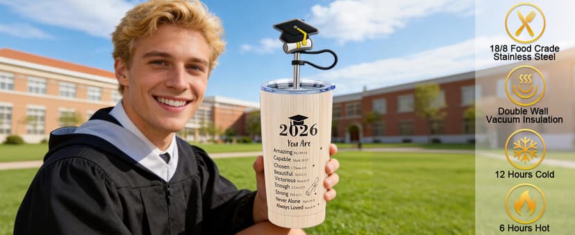 Masters Degree Phd Graduate Gifts Basket for Son, Grad Gift for Men, Male Congratulation Present for Class of 2026 Graduates Graduation Gifts for Boys Him, High & Middle School College Graduation Gift B0GVQCKCYD