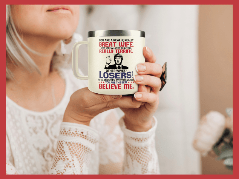 Gifts for Wife from Husband - Wedding Anniversary for Women, Birthday, Mothers Day, Christmas Wife Gifts for Her - Romantic Love Gift for Her - 14 Oz Stainless Steel Coffee Mug