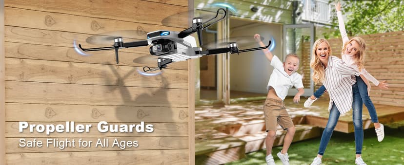 GPS Drone with Camera for Adults, 2K HD GPS Drones with Auto Return, Follow Me, Circle Fly, Waypoint Fly, Optical Flow, Brushless Motor, Foldable 5G Transmission FPV Quadcopter