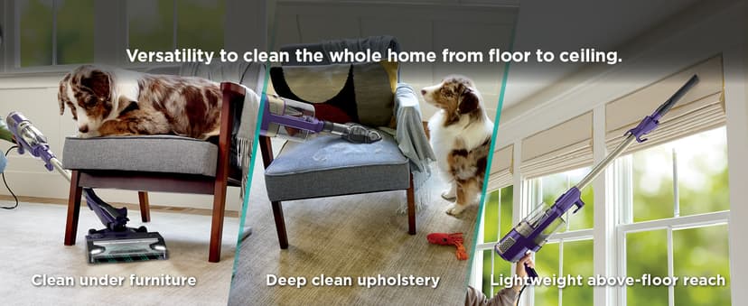 Shark POWERDETECT Ultra-Light Corded Stick Vacuum with DuoClean Technology, Self-Cleaning Brushroll for No Hair Wrap, Anti-Allergen Complete Seal, and Odor Neutralizer Technology, HZ4002