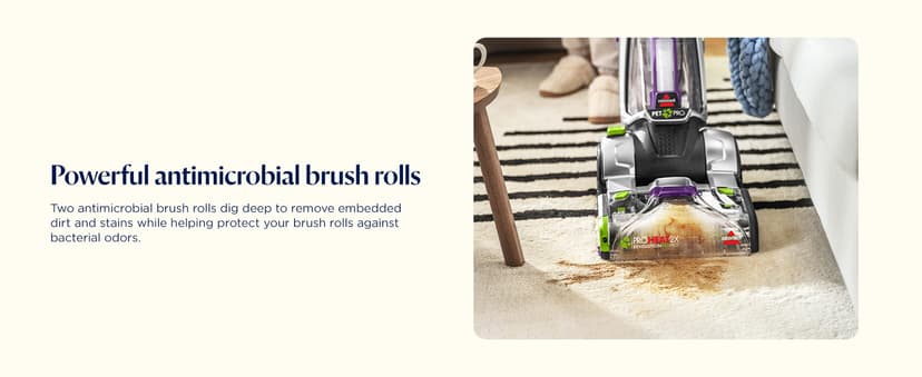 Bissell ProHeat 2X Revolution Pet Pro Plus, 3588F, Upright Deep Cleaner, 30-minute Dry Time, Dual Dirt Lifter Powerbrush, Hose & Tool Attachment, Pet Upholstery and Tough Stain Tool Included