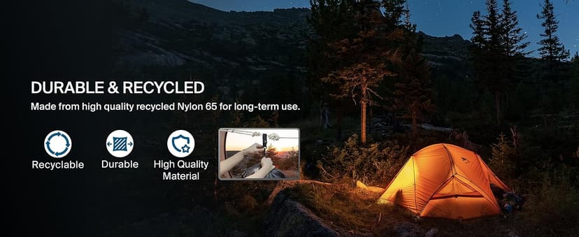 Black Voyage Reusable Vacuum Compression Travel Bag for Carry-On Suitcase and Backpack, Recycled IP67 Waterproof Space Saver Vacpack (2-Pack, 18L - Pump Included)