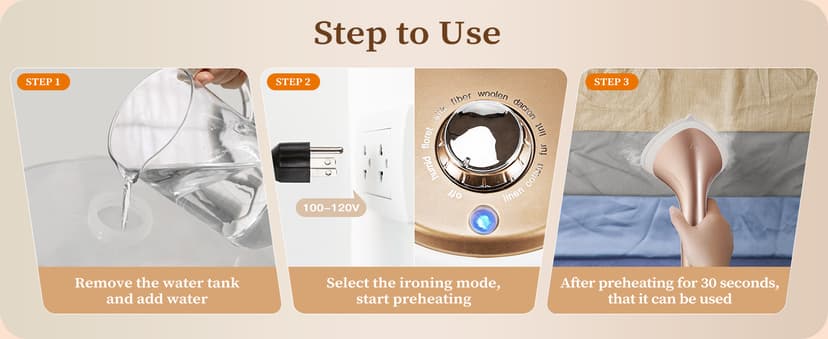 HAPAIS Steamer for Clothes,1800W Standing Garment Steamer 30s Heat-up with Adjustable Stable Double Rod,2-in-1 Flat & Hanging Ironing,Clothes Steamer with 10 Fabric Steam Modes