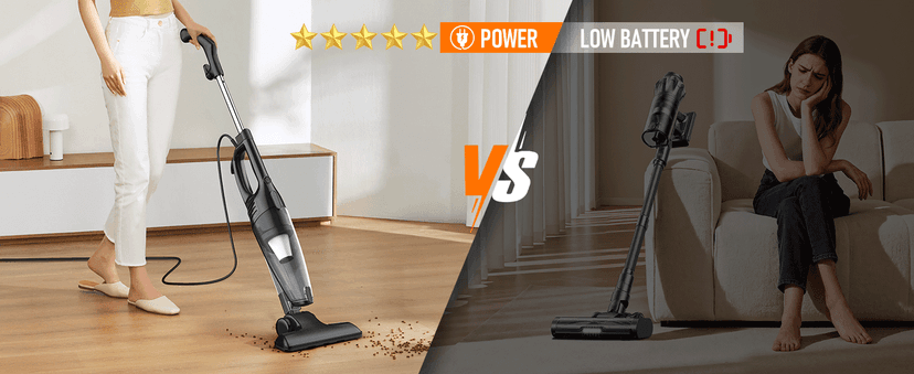 Avvnee Corded Stick Vacuum Cleaner – 15000Pa Strong Suction 600W Motor, Ultra-Light 3 lbs Design for Pet Hair, Hard Floors & Low-Pile Rugs | Includes Crevice Tool, 1L Dust Cup, 16.7ft Cord (Black)